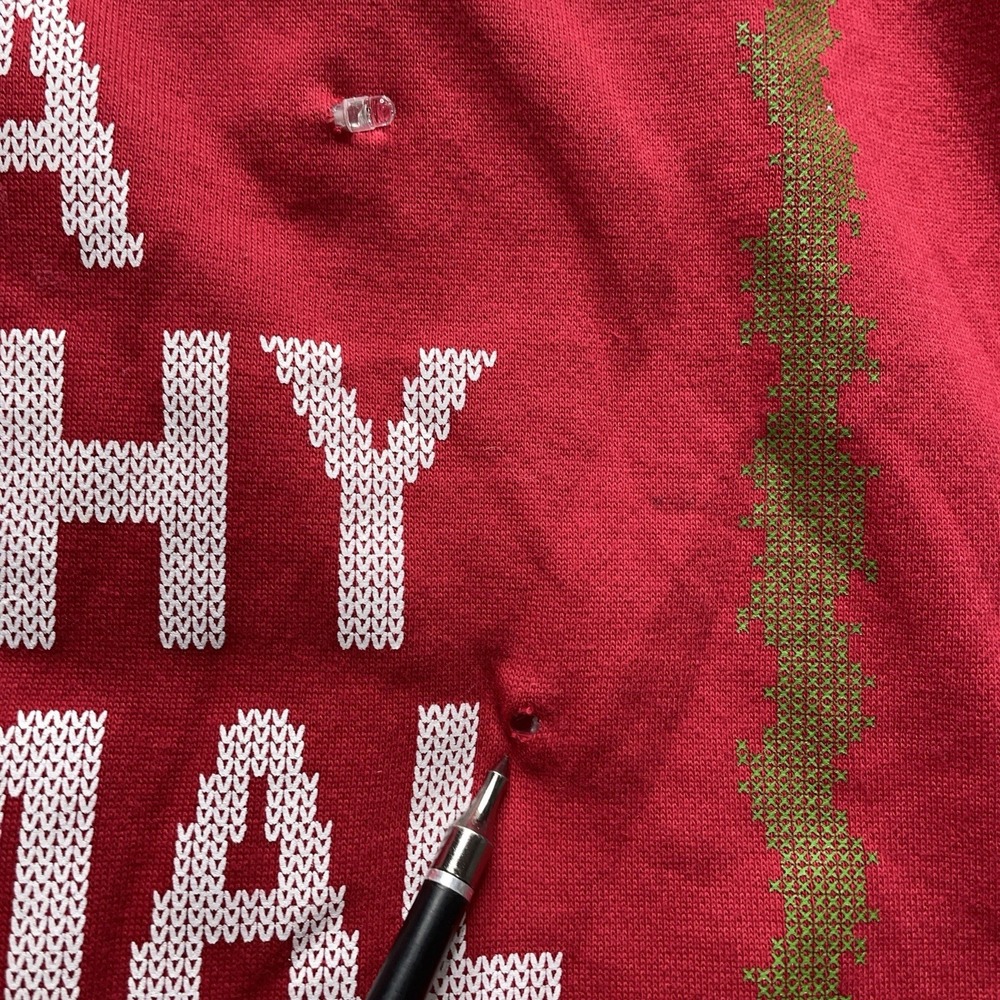 Home Alone Red Christmas Light Up Sweater *Does Not Work* Size L  Holiday - Picture 5 of 14